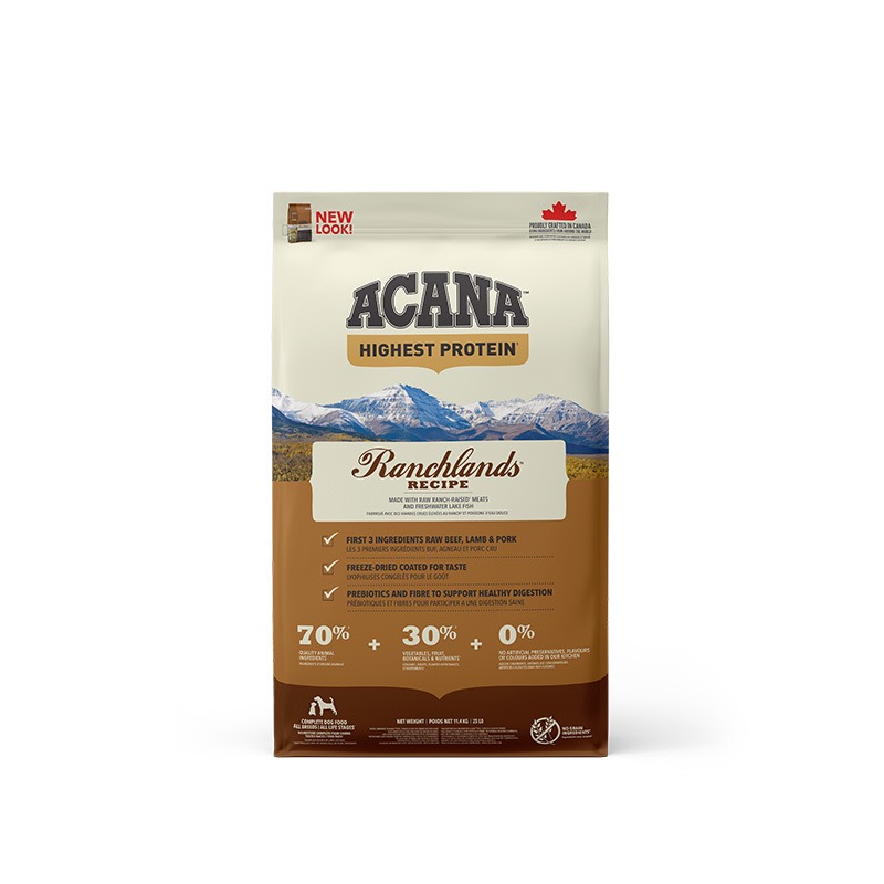 Acana Ranchlands Dog Recipe сухой корм с красным мясом для собак всех возрастов 11.4 кг - фото 2