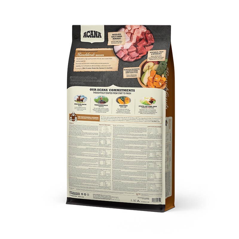Acana Ranchlands Dog Recipe сухой корм с красным мясом для собак всех возрастов 11.4 кг - фото 4