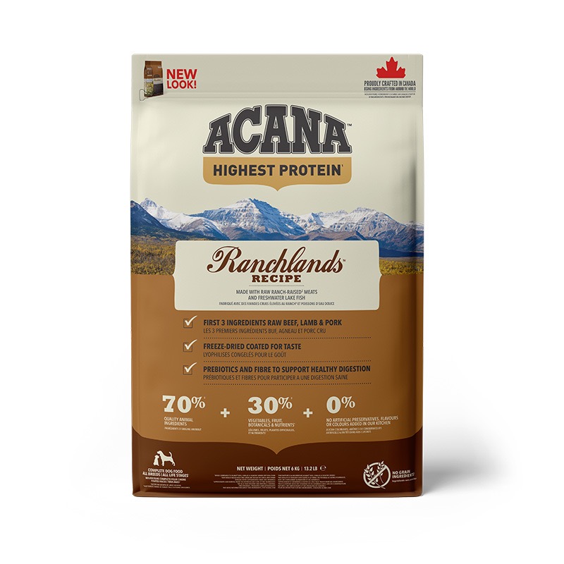 Acana Ranchlands Dog Recipe сухой корм с красным мясом для собак всех возрастов 6 кг - фото 2