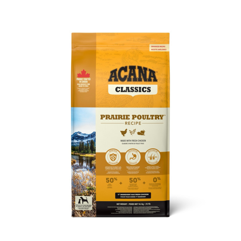 Acana Prairie Poultry сухой корм с мясом птицы для собак всех возрастов 14.5 кг - фото 2