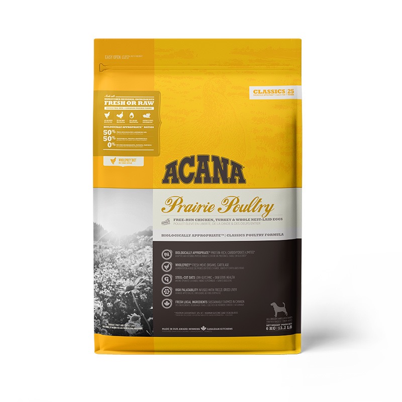 Acana Prairie Poultry сухой корм с мясом птицы для собак всех возрастов 6 кг - фото 2