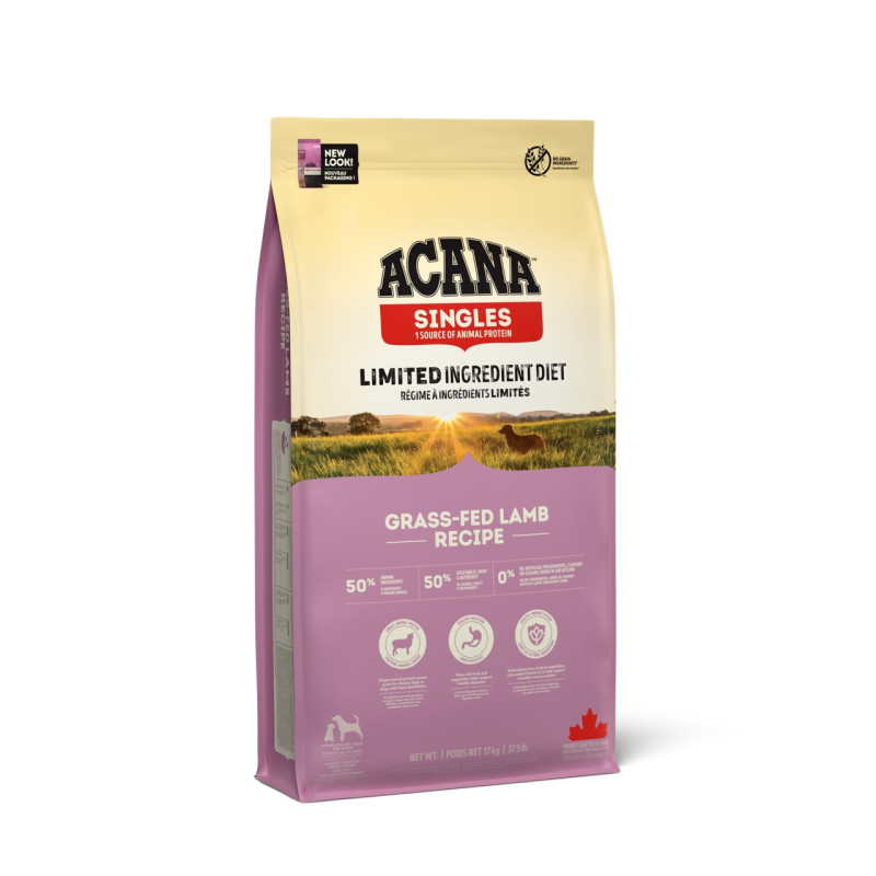 Acana Grass-Fed Lamb сухий корм гіпоалергенний для собак будь-якого віку 17 кг - фото 3