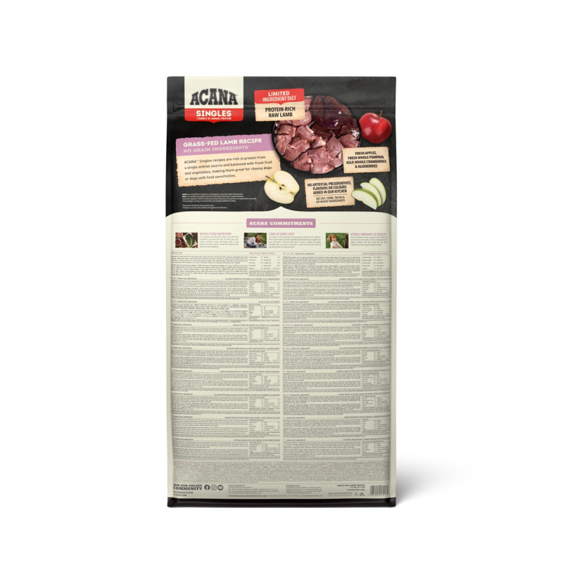 Acana Grass-Fed Lamb сухий корм гіпоалергенний для собак будь-якого віку 17 кг - фото 4