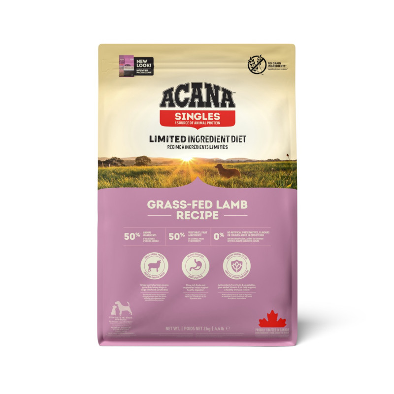 Acana Grass-Fed Lamb сухий корм гіпоалергенний для собак будь-якого віку 2 кг - фото 2