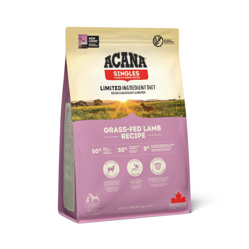 Acana Grass-Fed Lamb сухий корм гіпоалергенний для собак будь-якого віку 2 кг - фото 3