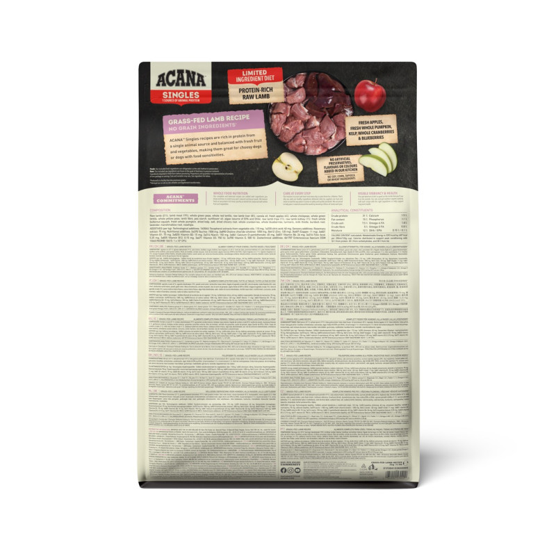 Acana Grass-Fed Lamb сухий корм гіпоалергенний для собак будь-якого віку 2 кг - фото 4