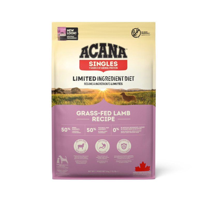 Acana Grass-Fed Lamb сухой корм гипоаллергенный для собак всех возрастов 6 кг - фото 2