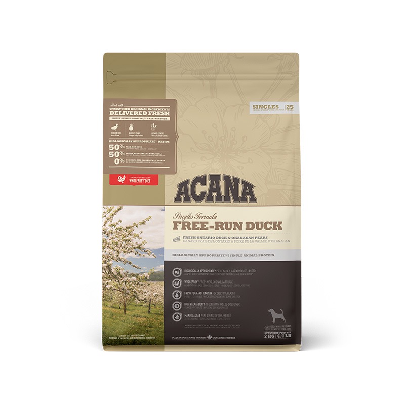 Acana Free-Run Duck сухий корм монопротеїновий для собак будь-якого віку 2 кг - фото 2