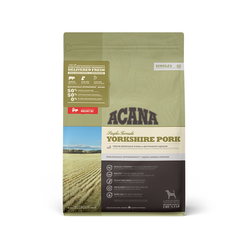Acana Yorkshire Pork сухой корм монопротеиновый для собак всех возрастов 2 кг - фото 2