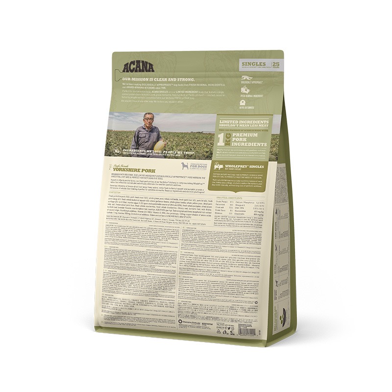 Acana Yorkshire Pork сухой корм монопротеиновый для собак всех возрастов 2 кг - фото 4