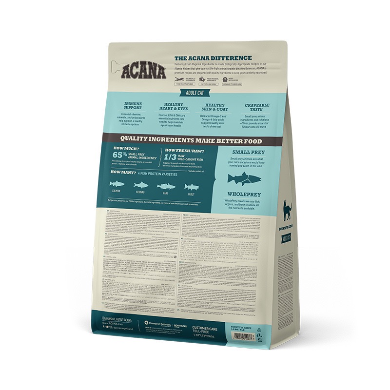 Acana Bountiful Catch Cat сухой корм с рыбой для котов 1.8 кг - фото 4