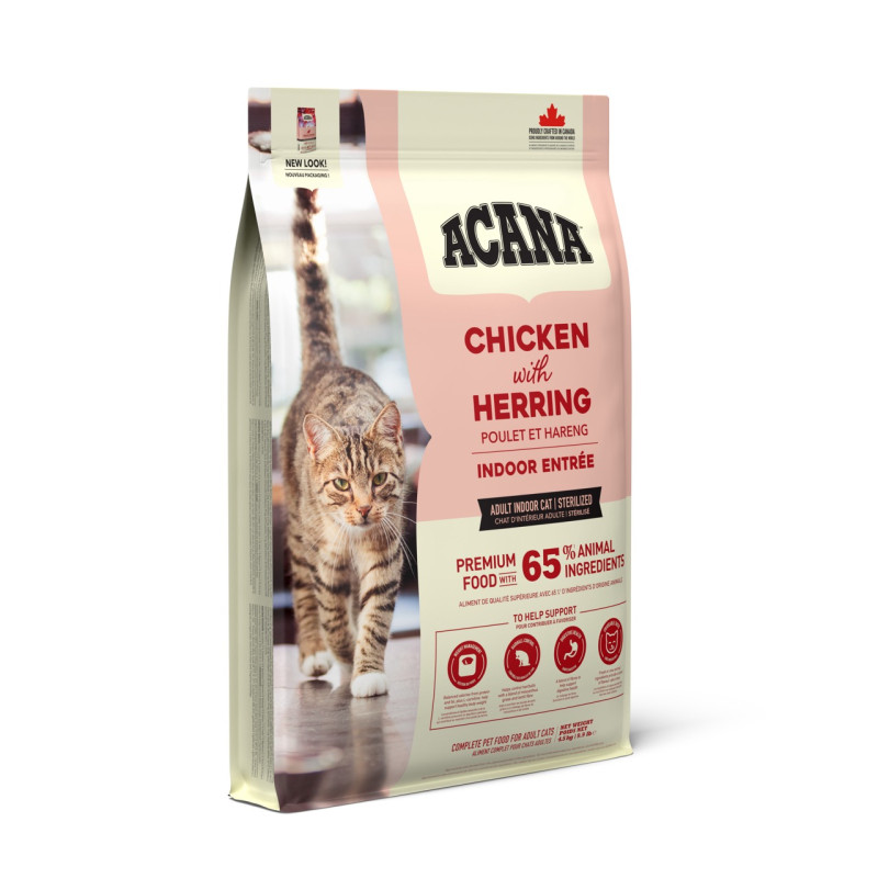 Acana Indoor Entree Cat сухий корм для малоактивних дорослих котів 4.5 кг - фото 3