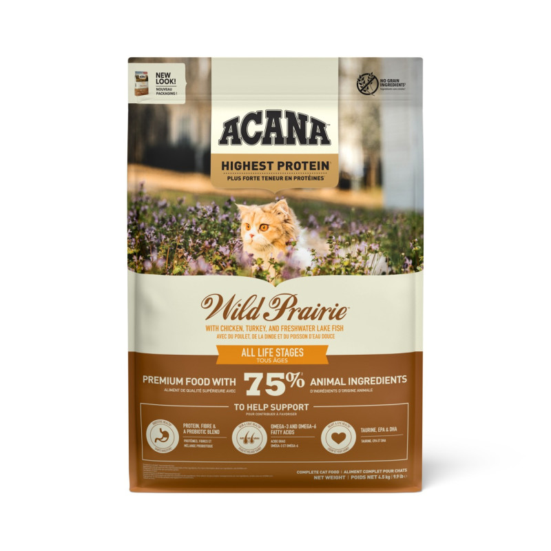 Acana Wild Prairie Cat сухий корм з птахом для котів будь-якого віку 4.5 кг - фото 2