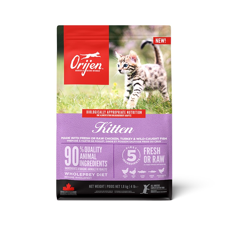 Orijen Kitten сухой корм с птицей и рыбой для котят 1.8 кг - фото 2