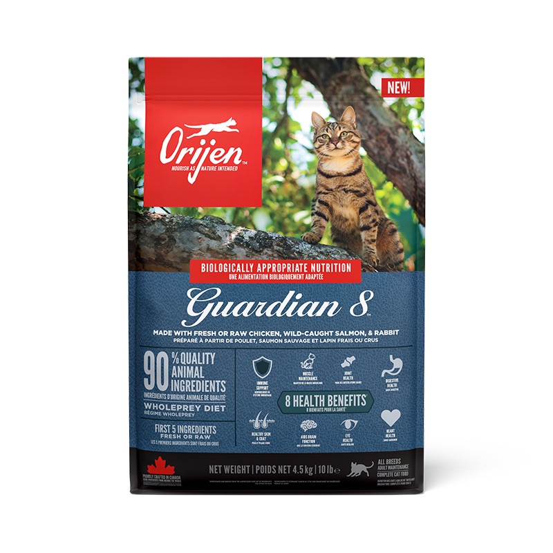 Orijen Cat Guardian 8 сухой корм с мясом, птицей и рыбой для котов всех возрастов 4.5 кг - фото 2