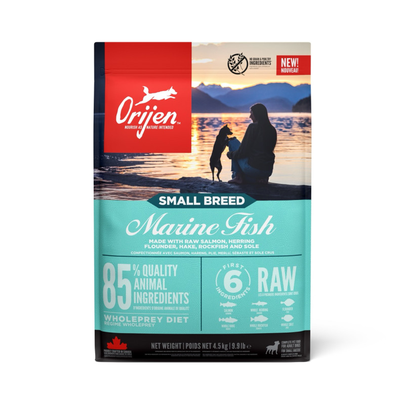 Orijen Small Breed Marine Fish сухой корм с рыбой для собак малых пород 4.5 кг - фото 2