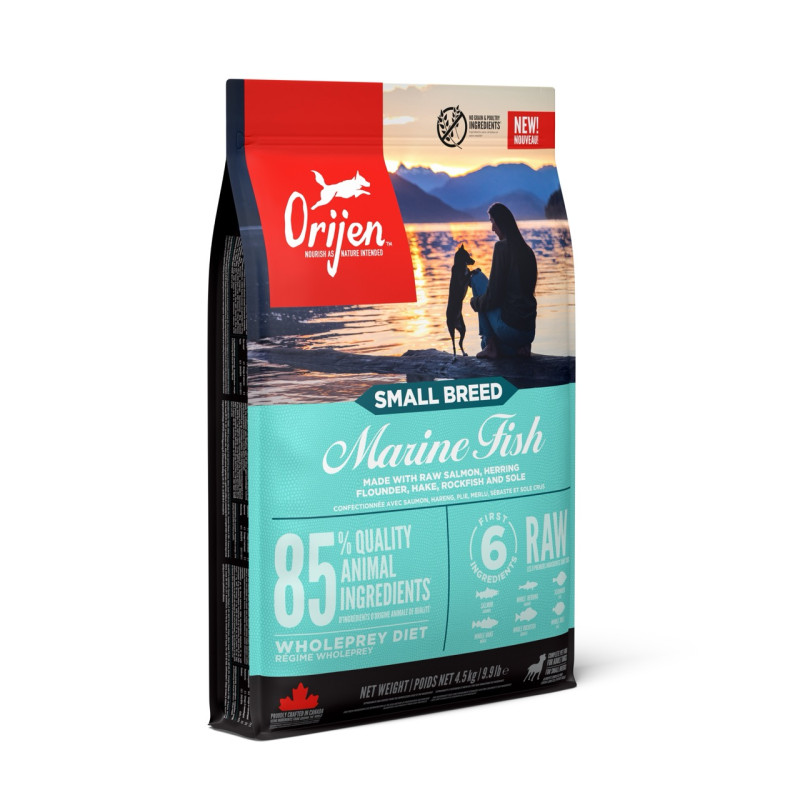 Orijen Small Breed Marine Fish сухой корм с рыбой для собак малых пород 4.5 кг - фото 3