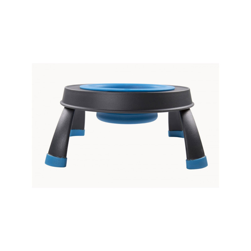 Dexas Single Elevated Feeder миска для собак на складній підставці, 360 мл, блакитна - фото 3