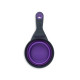 Dexas Collapsible KlipScoop мерный стакан для корма складной на клипсе, 480 мл фиолетовый - фото 2