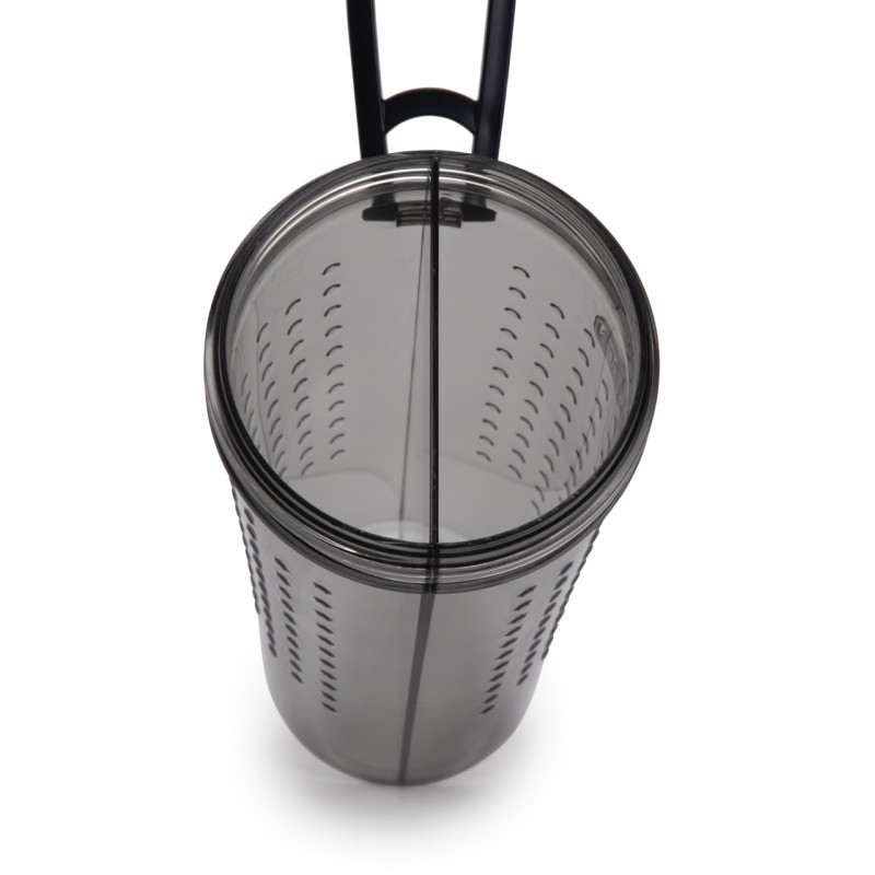 Dexas Snack Duo With Companion Cup бутылка для собак дорожная двойная для корма и воды, 720 мл, серая - фото 2