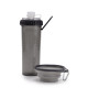 Dexas Snack Duo With Companion Cup бутылка для собак дорожная двойная для корма и воды, 720 мл, серая - фото 3