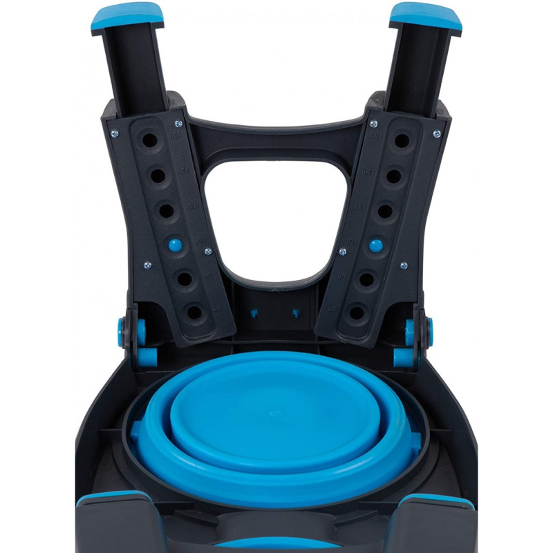 Dexas Adjustable Height Pet Feeder миска подвійна з регульованими ніжками, 2 шт х 960 мл, блакитна - фото 6