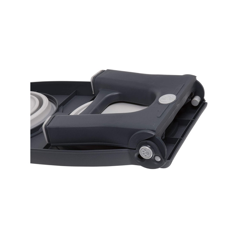 Dexas Adjustable Height Pet Feeder миска подвійна з регульованими ніжками, 2 шт х 960 мл, сіра - фото 2