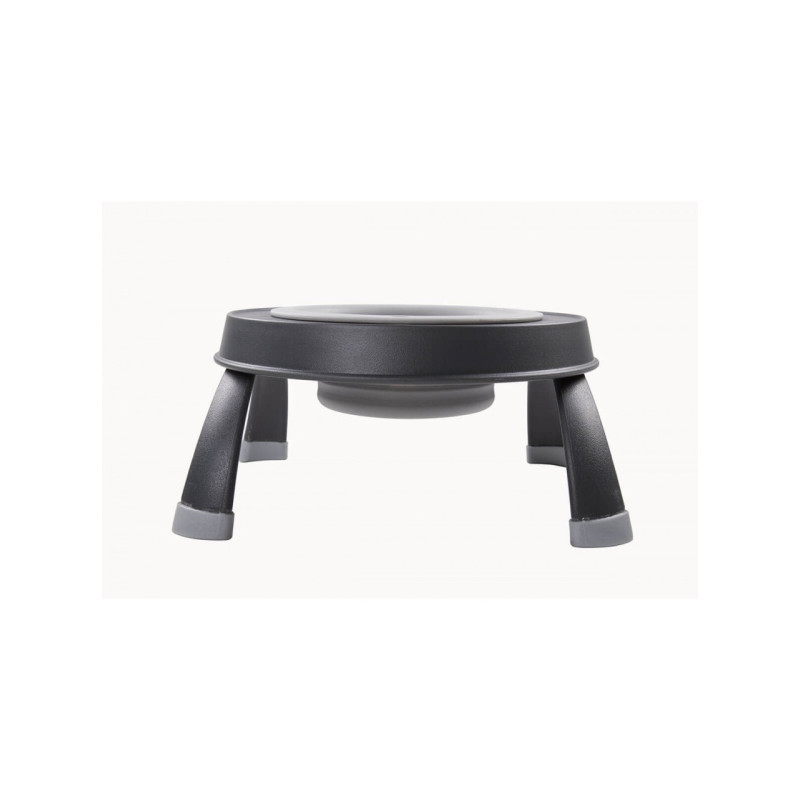 Dexas Single Elevated Feeder миска для собак на складной подставке, 360 мл, серая - фото 4