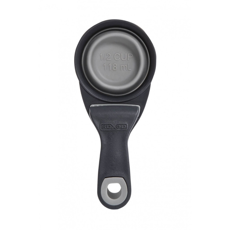 Dexas Collapsible KlipScoop мерный стакан для корма складной на клипсе, 240 мл, серый - фото 4