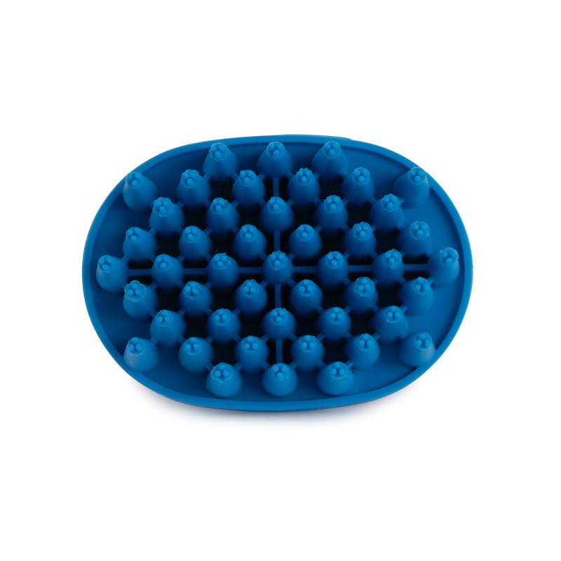 Dexas Brushbuster щетка для купания собак и котов, 10 см, голубая - фото 3