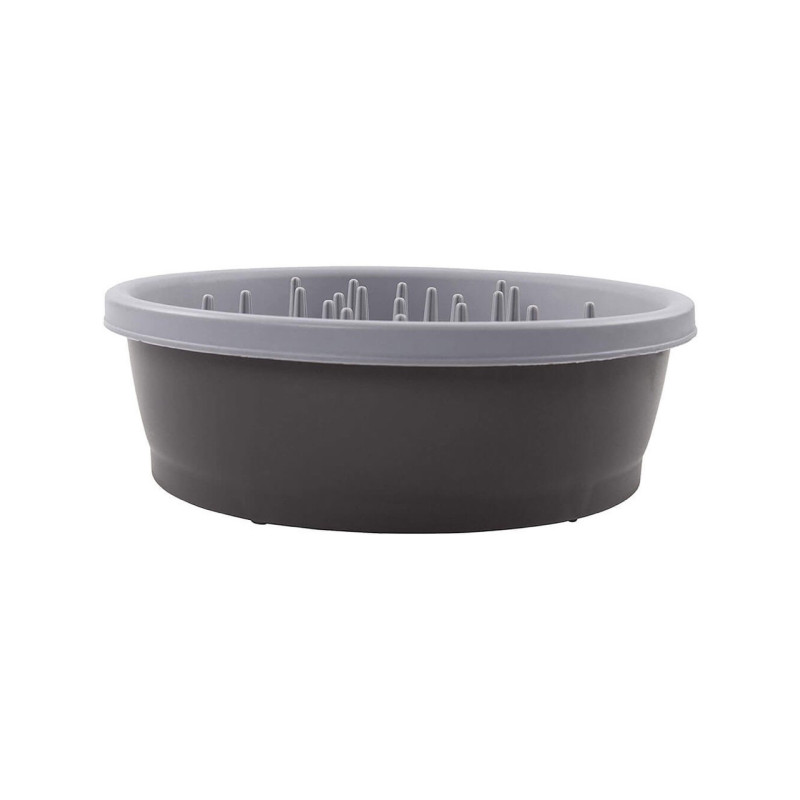 Dexas Slow Feeder Dog Bowl миска для медленного кормления для собак, 1.44 л, серая - фото 3