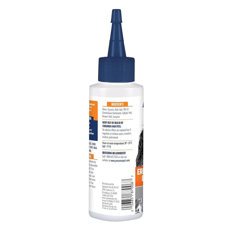 8in1 Pro-Sense Ear Cleanser Liquid лосьйон для очищення вух у собак і котів, 118 мл - фото 3