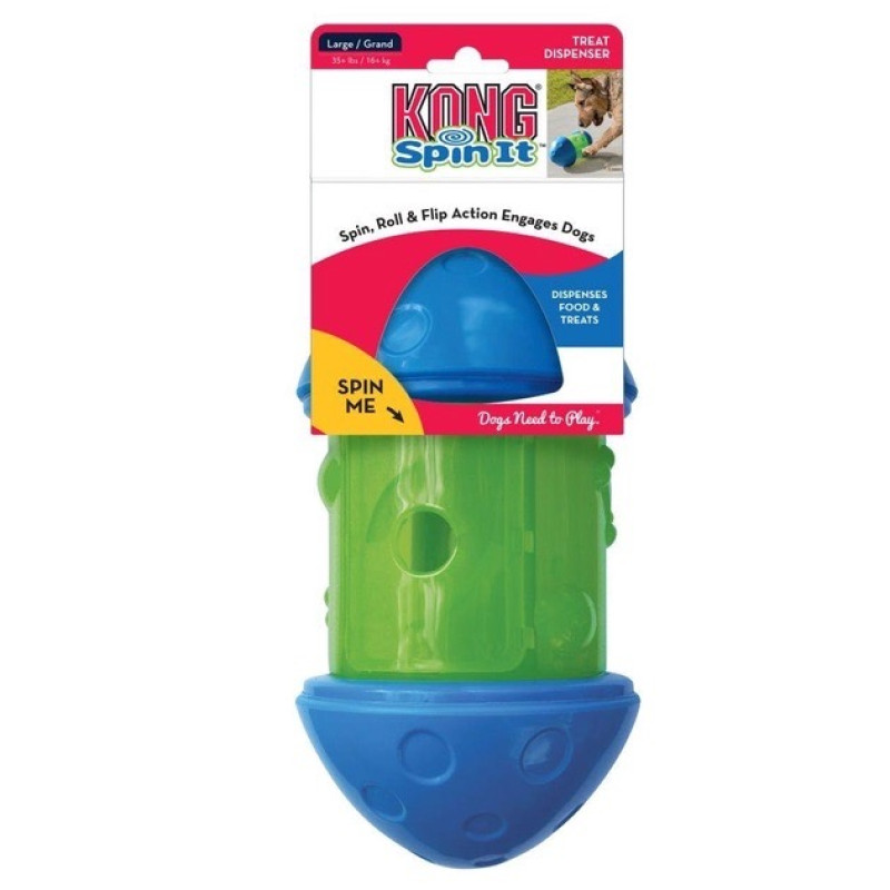 Kong Spin It L игрушка-кормушка для собак больших пород, 10 см - фото 2
