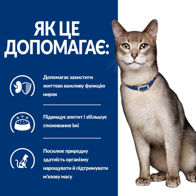 Hill's PD Feline K/D сухий корм з тунцем при захворюваннях нирок у котів 3 кг - фото 2