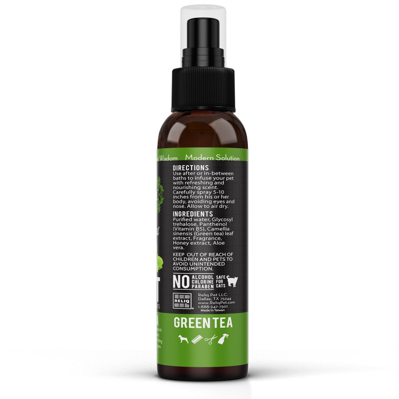 Reliq Botanical Mist-Green Tea духи для собак и кошек с ароматом зеленого чая, 120 мл - фото 3
