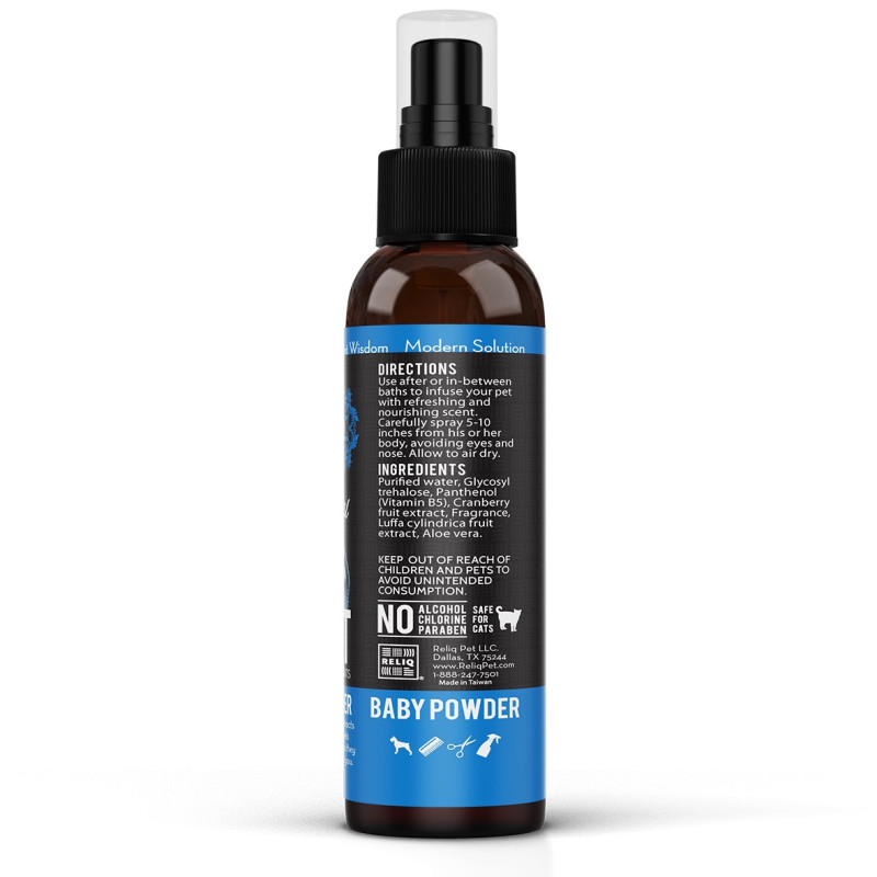 Reliq Botanical Mist-Baby Powder парфуми для собак та кішок з ароматом дитячої присипки, 120 мл - фото 3