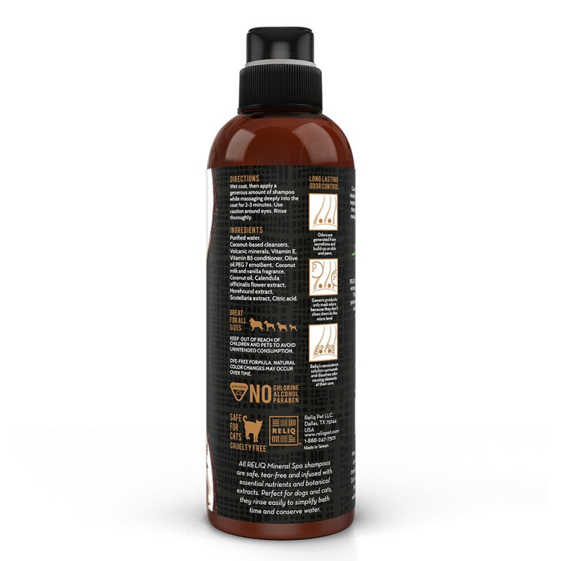 Reliq Mineral Spa Coconut Shampoo шампунь із ароматом кокосу для собак, 500 мл - фото 2