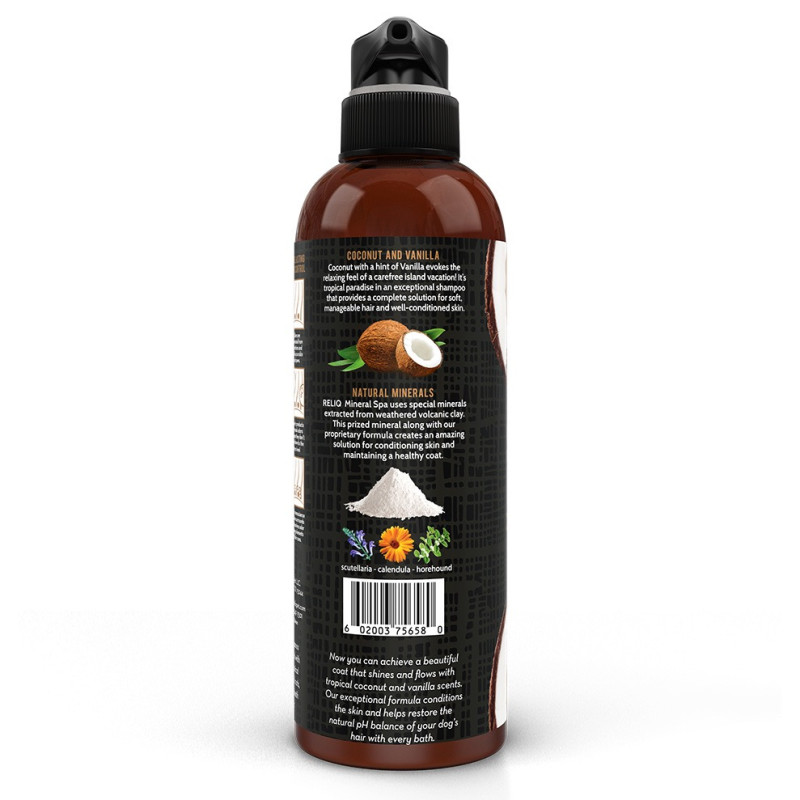 Reliq Mineral Spa Coconut Shampoo шампунь із ароматом кокосу для собак, 500 мл - фото 3
