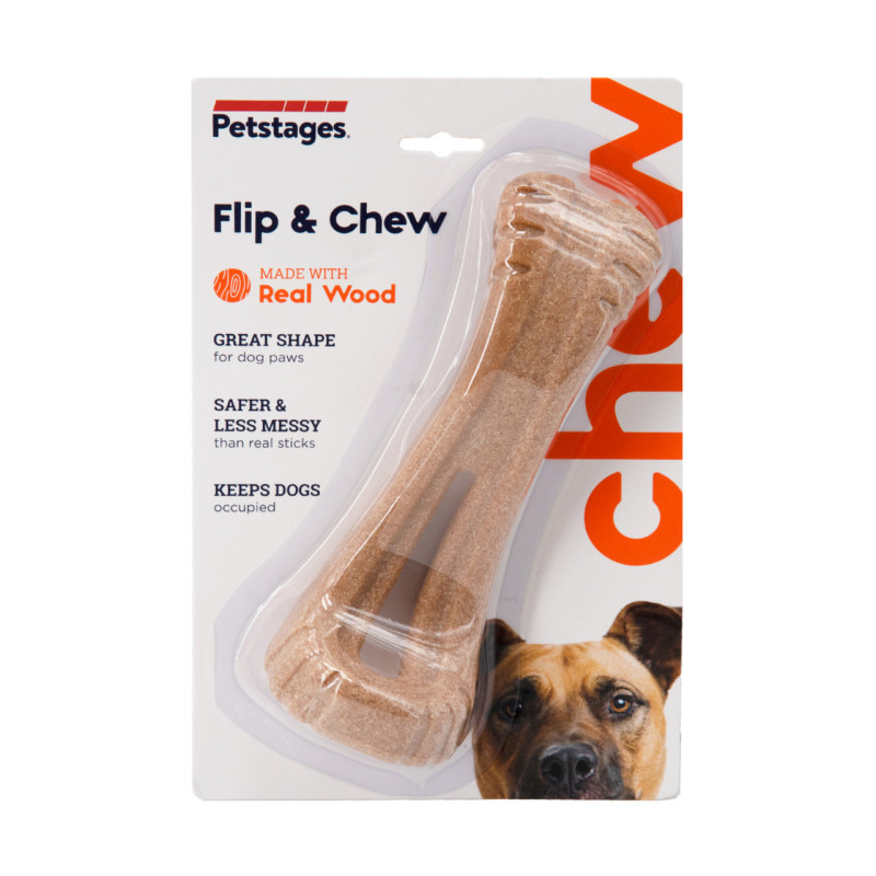 Outward Hound Flip and Chew Bone игрушка для собак, 18 см - фото 2