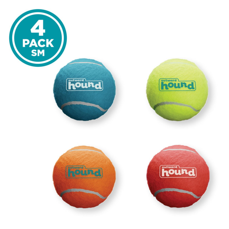 Outward Hound Squeaker Ballz Squeaky Tennis Balls набор игрушек для собак, 5 см - фото 5