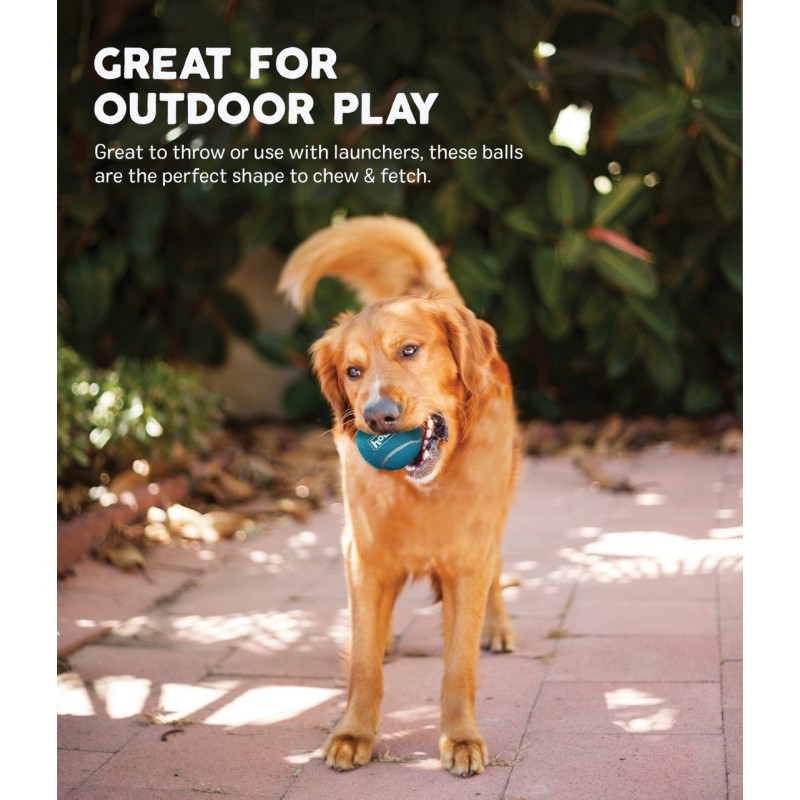 Outward Hound Squeaker Ballz Squeaky Tennis Balls набор игрушек для собак, 6.5 см - фото 2