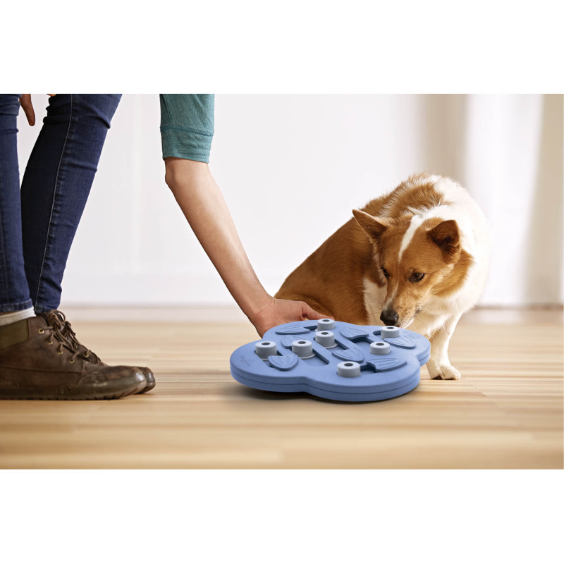 Outward Hound Nina Ottosson Dog Hide N`Slide - Composite интерактивная игрушка для собак, фиолетовая - фото 4