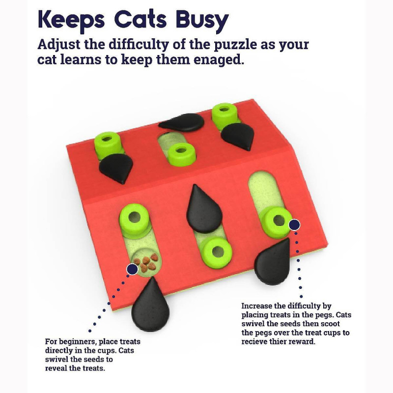 Outward Hound Nina Ottosson Puzzle & Play Melon Madness интерактивная игрушка для котов - фото 3
