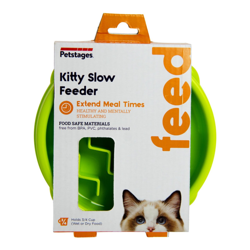 Outward Hound Petstages Cat Fun Feeder Wave Grn SM миска-лабіринт для котів, 14 см - фото 3