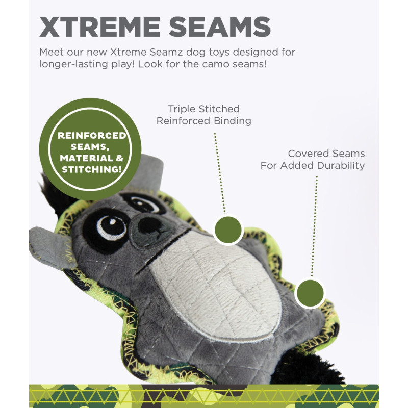 Outward Hound Xtreme Seamz Lemur игрушка для собак, 20 см - фото 8