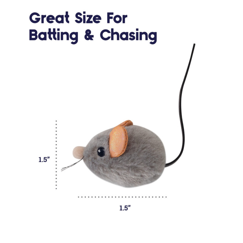 Outward Hound Petstages Squeak Squeak Mouse игрушка для котов, 4 см - фото 4