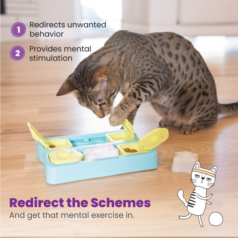 Outward Hound Kitty Cube Puzzle for Cats развивающая игрушка для котов - фото 2