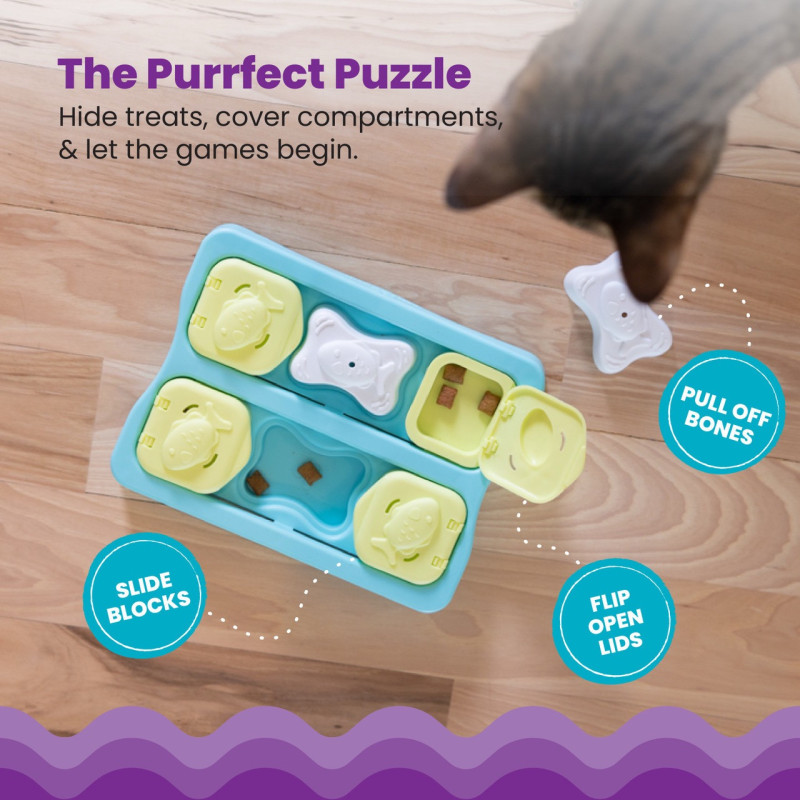 Outward Hound Kitty Cube Puzzle for Cats развивающая игрушка для котов - фото 6