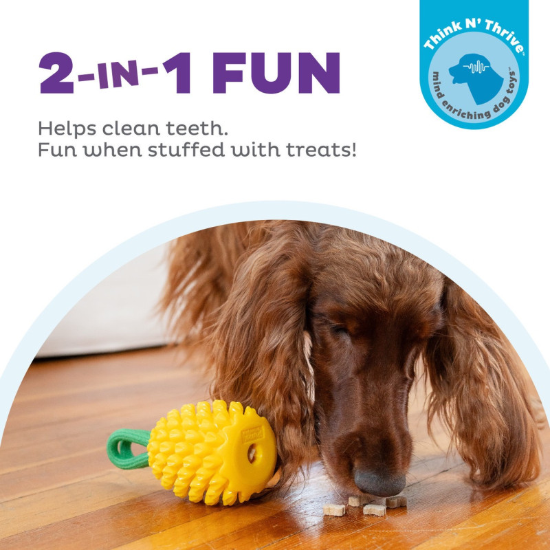 Outward Hound Dental Pineapple Dental Chew Toy игрушка для собак, 16.5 см - фото 2
