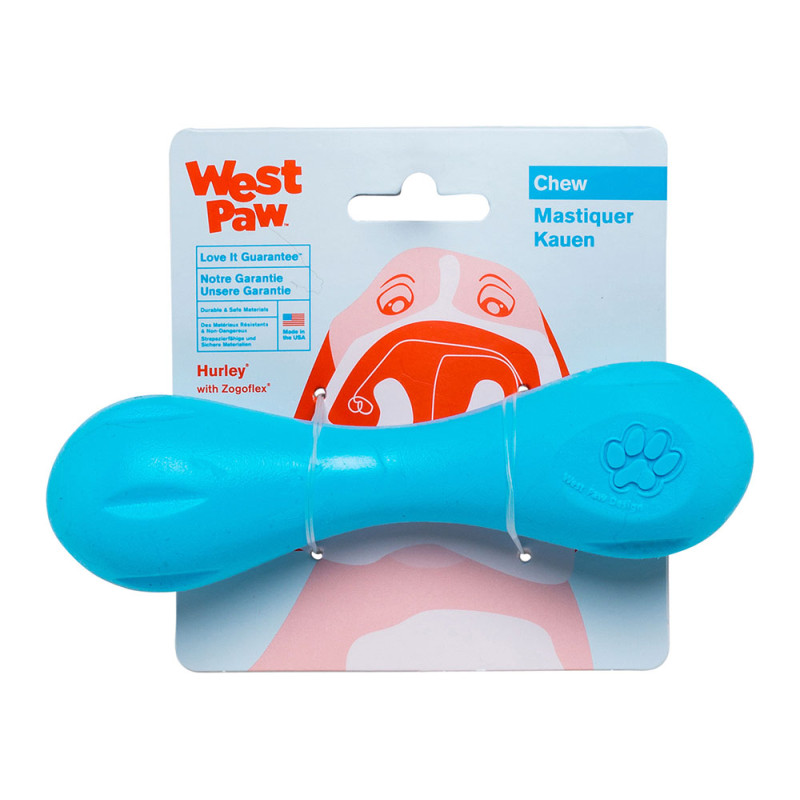 West Paw Hurley Dog Bone іграшка для собак блакитна, 15 см - фото 2
